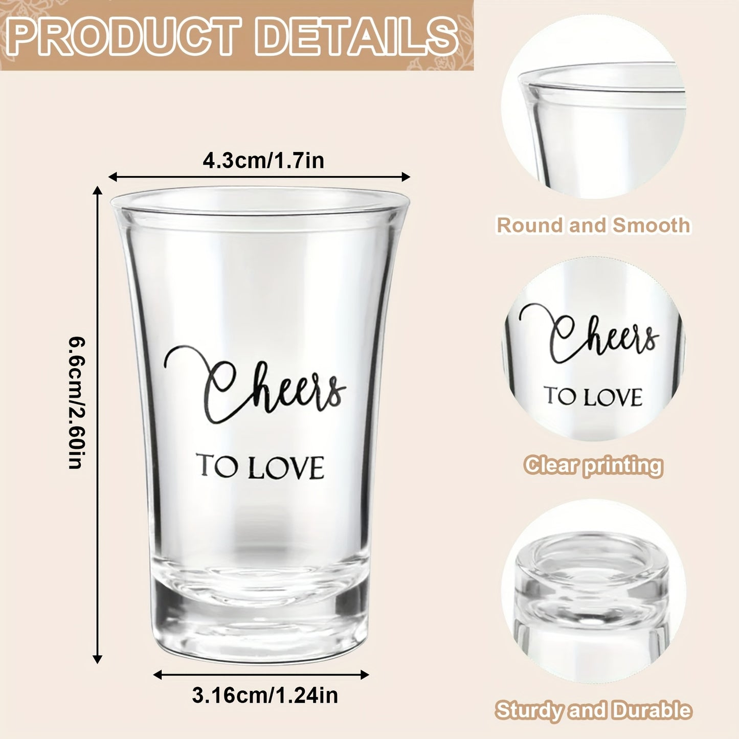 90pcs/30 Sets Wedding Favors for Guests, Acrylic Clear Shot Glasses with Thank You Cards, Organza Bags And 'Take A Shot We Tied The Knot' Stickers for Engagement Bridal Shower Party Gift Souvenirs, Birthday Party, Multi-Item