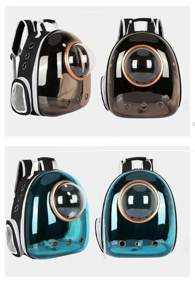 Transparent Capsule Pet Backpack for Cat & Pup