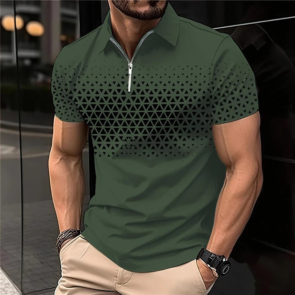 Men’s Summer 3D Polo Shirt