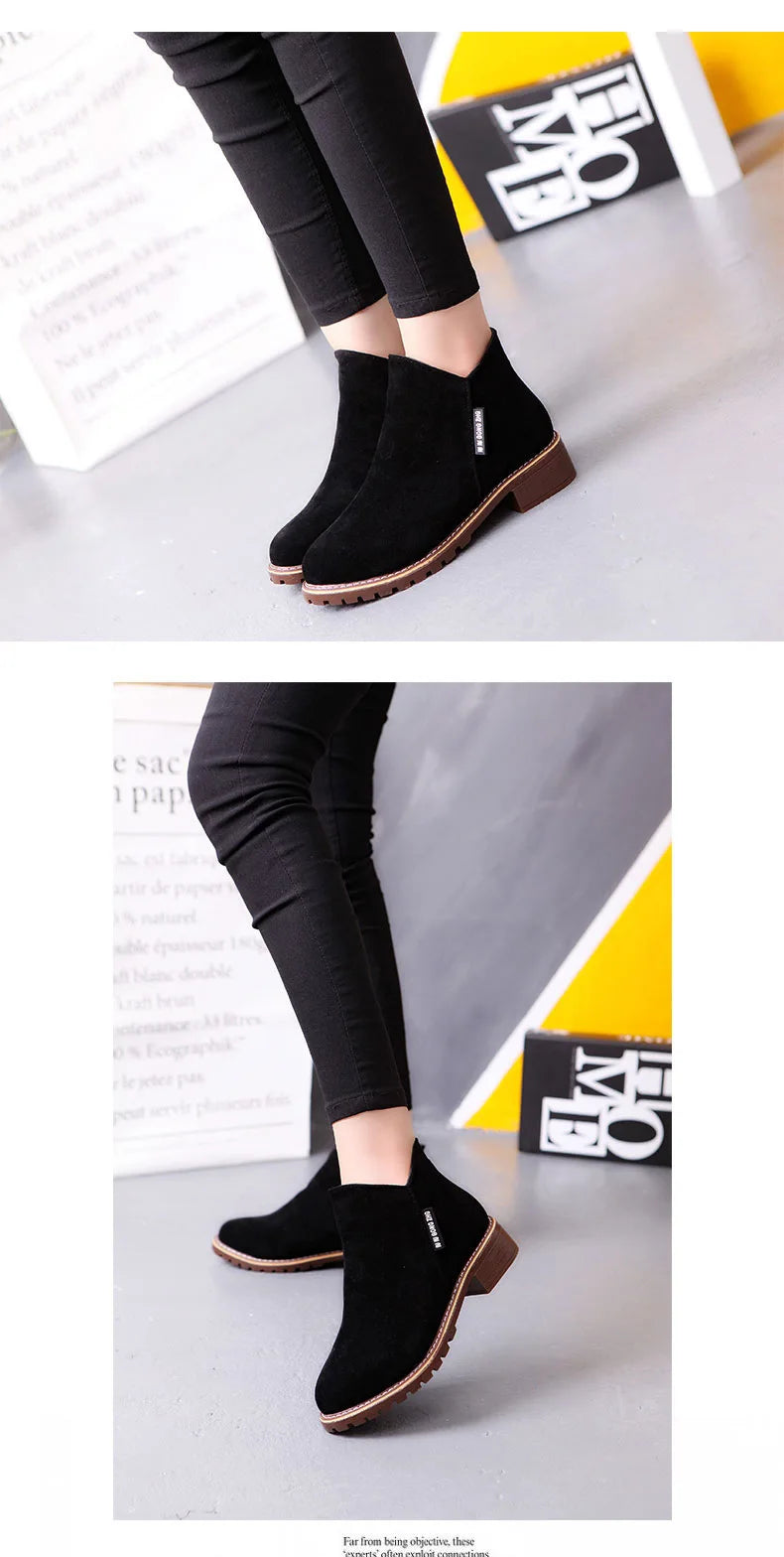 Women's Thick Sole Ankle Snow Boots