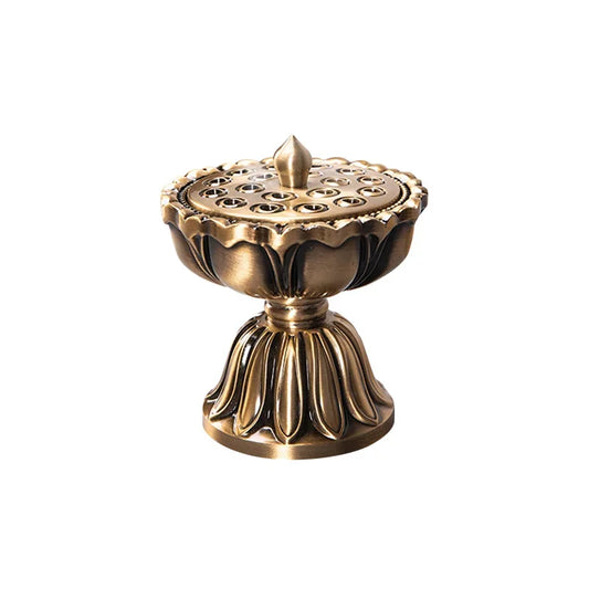 Lotus Copper Lamp Incense Burner