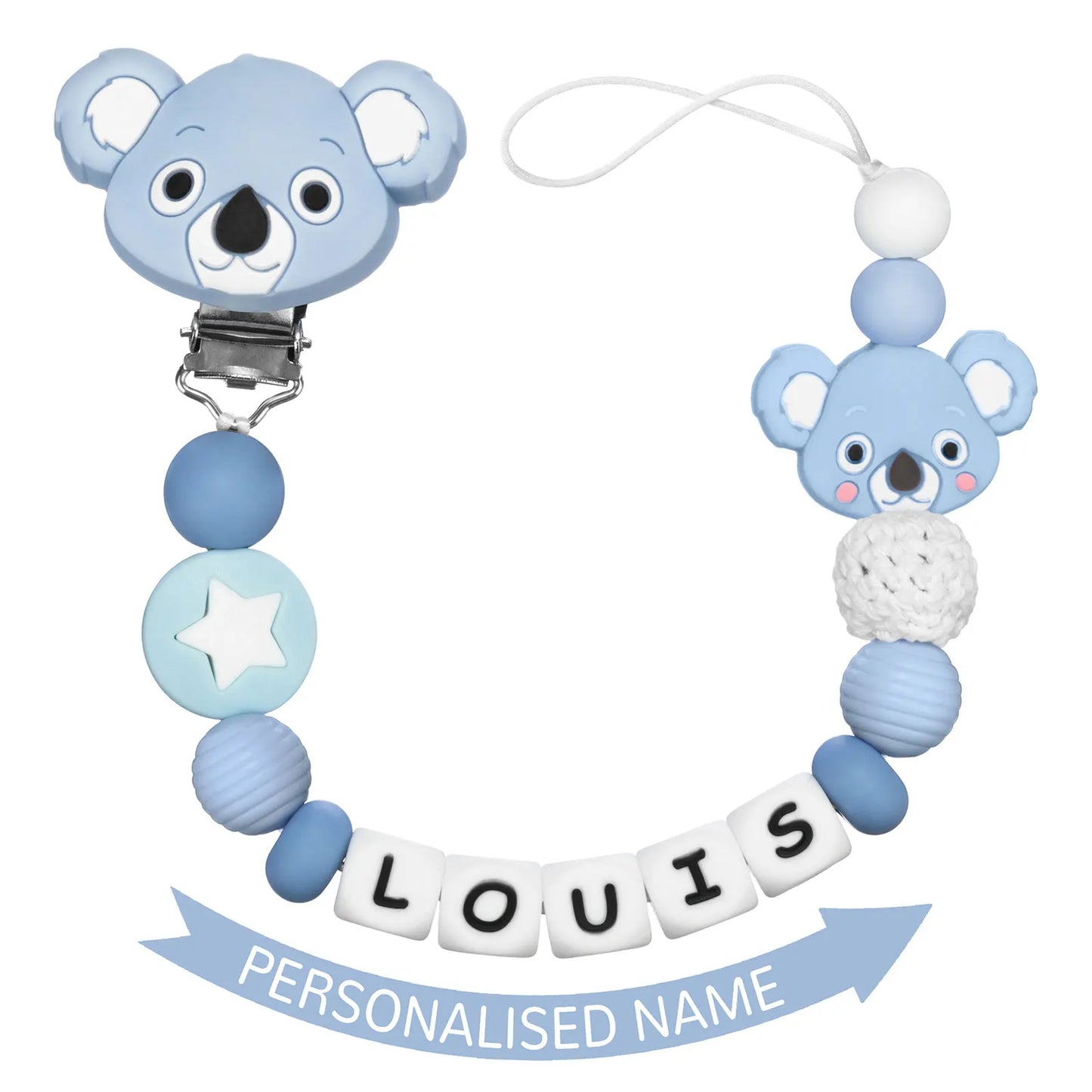 Personalized Silicone Baby Pacifier Clip