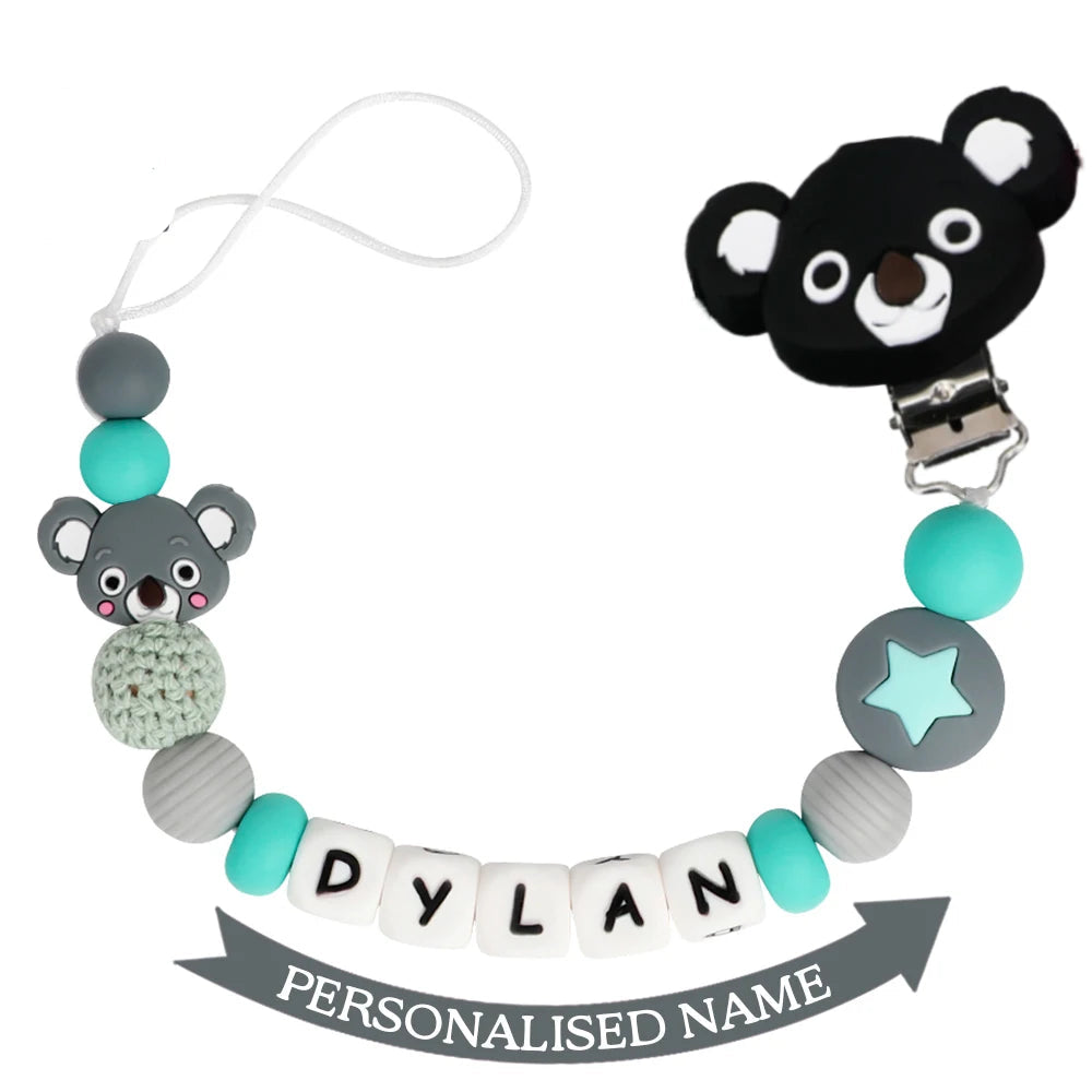 Personalized Silicone Baby Pacifier Clip