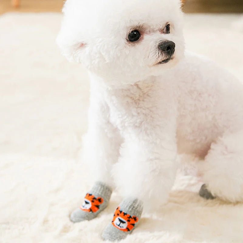 Elastic Warm Pet Socks Non-Slip for Small Dogs