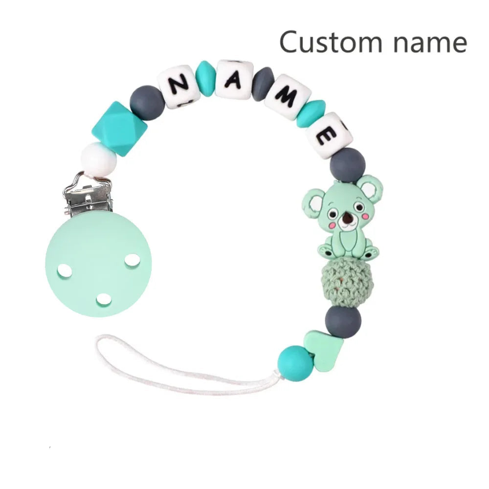 Personalized Silicone Baby Pacifier Clip