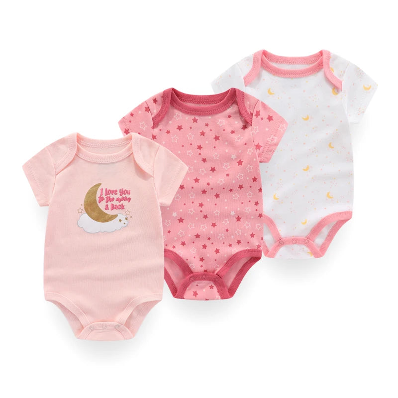 Unisex Baby Bodysuits three-piece