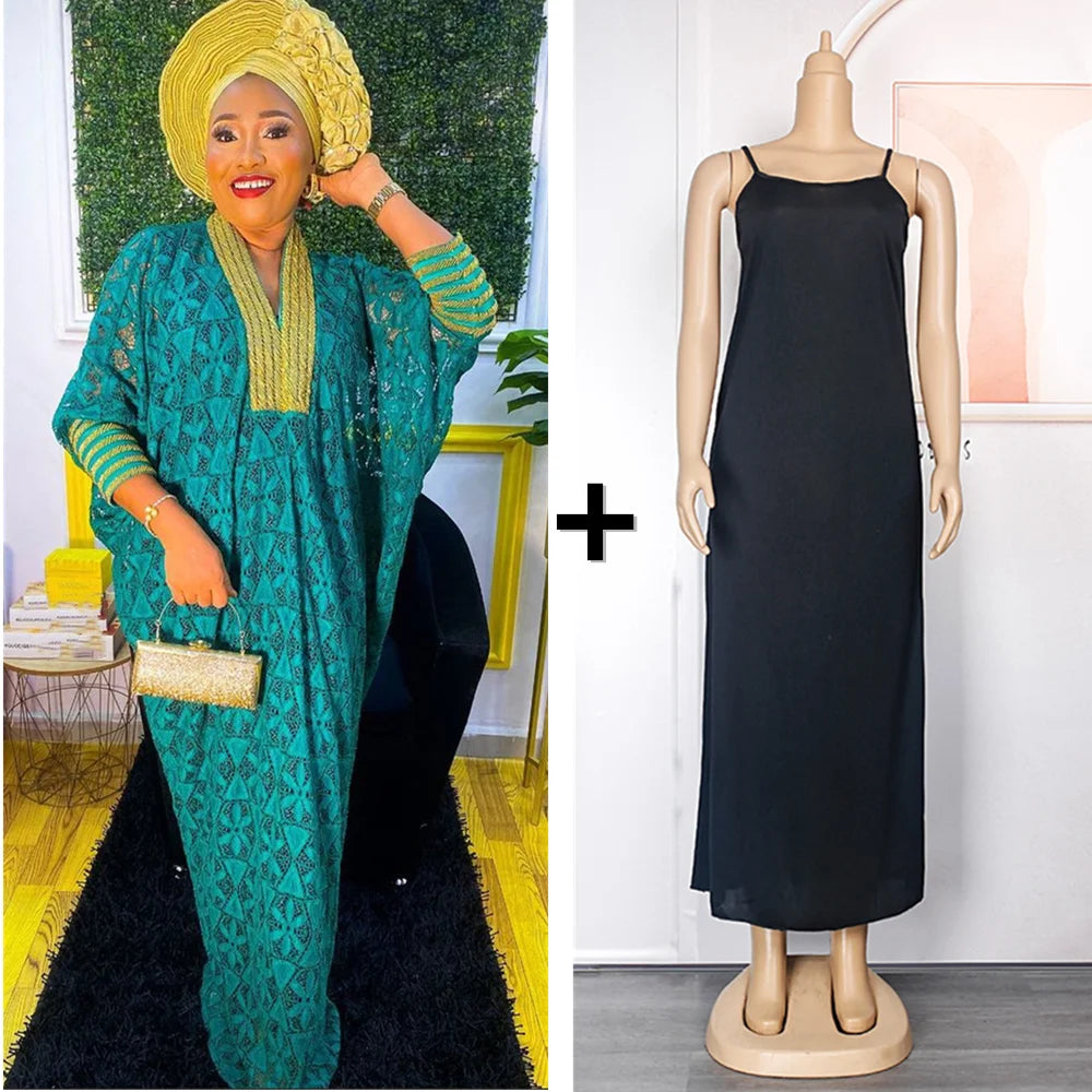 African Lace Boubou Dress for Women