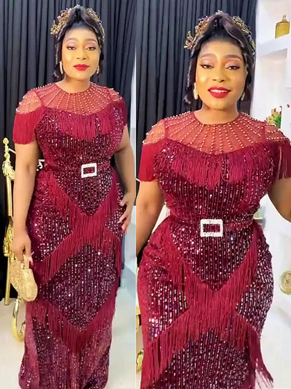 Plus Size African Party Dresses for Women