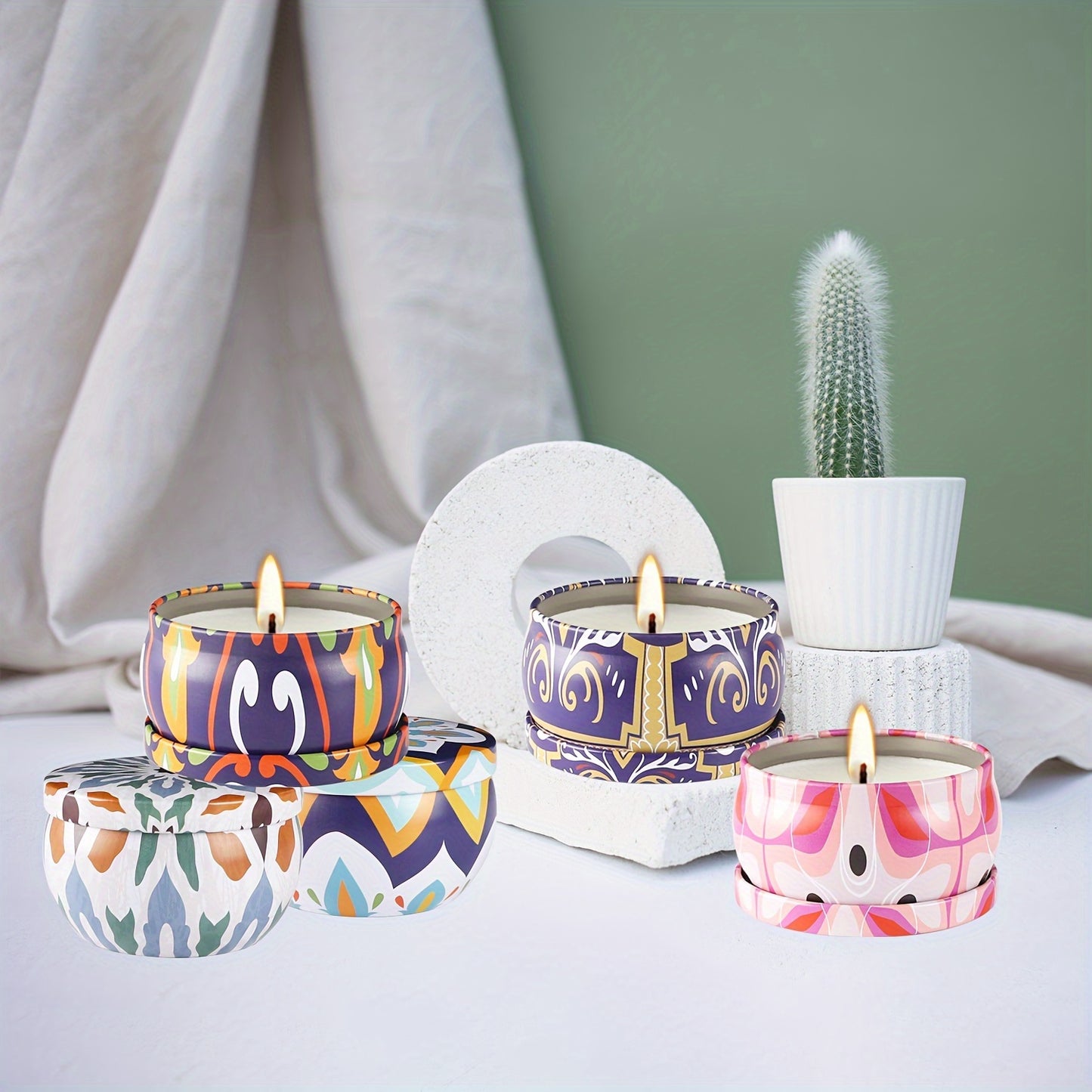 Victoria style Soy Wax Scented Candle Gift Set