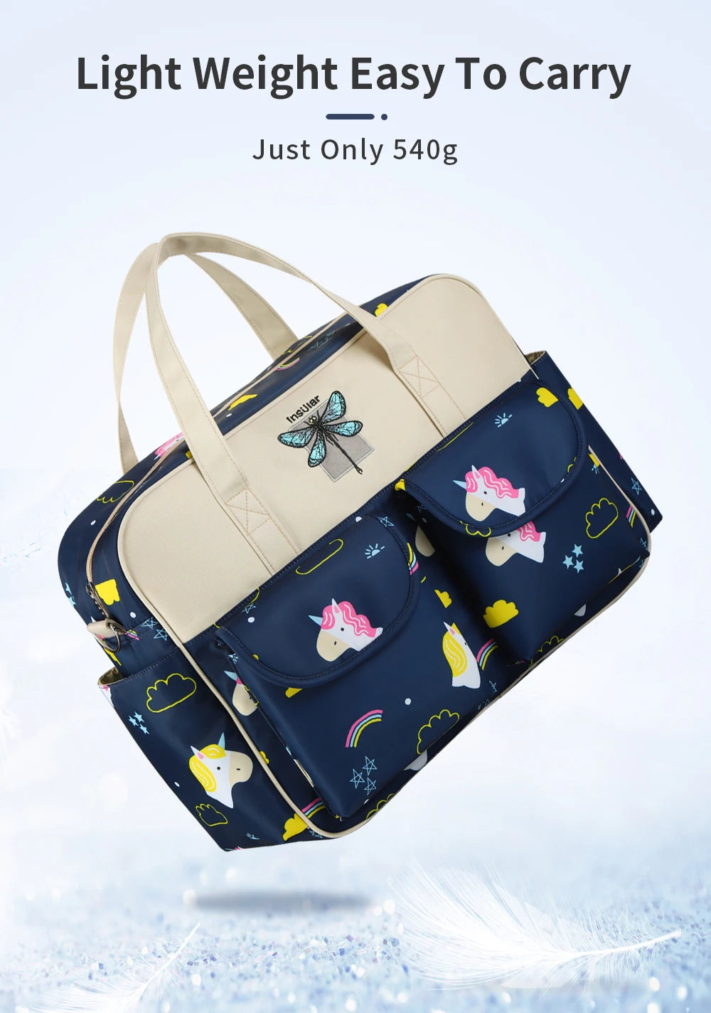 Stylish Waterproof Multifunctional Diaper Bag