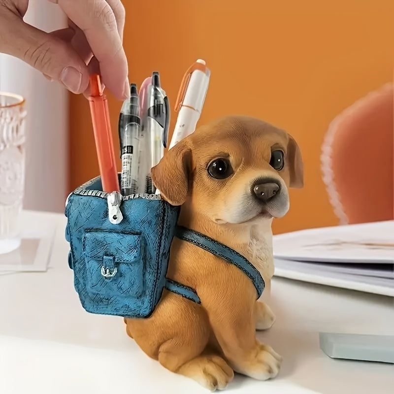 Adorable Dog-Shaped Desk Organizer