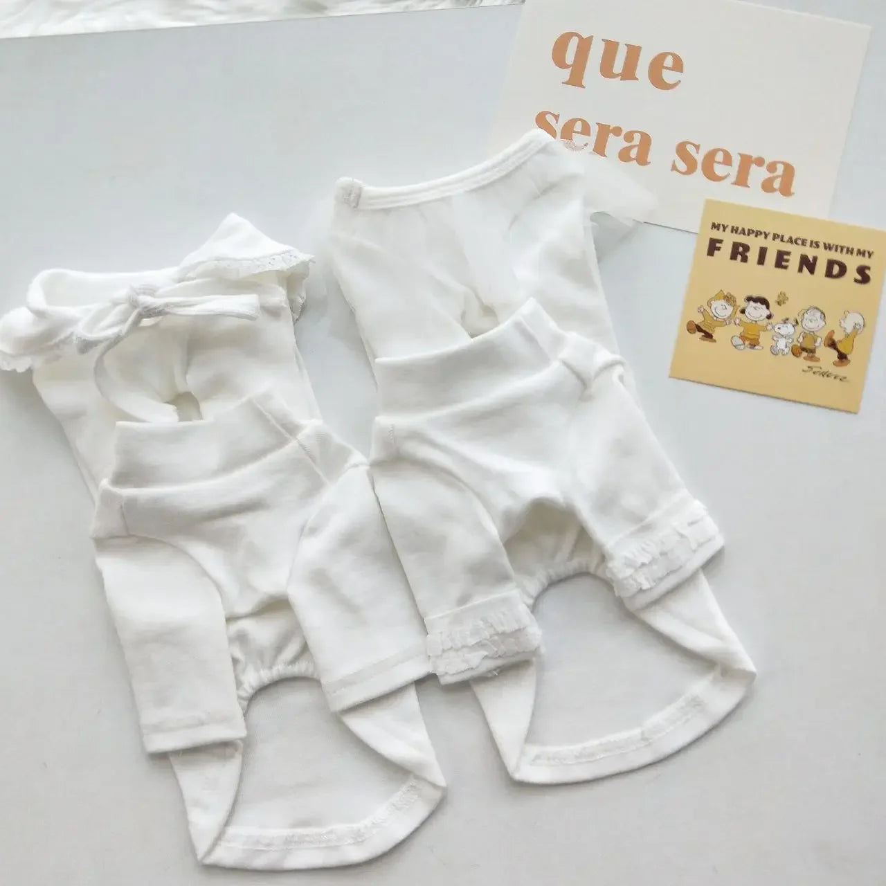 Dog Pure White Bottoming Shirt Pet Clothes