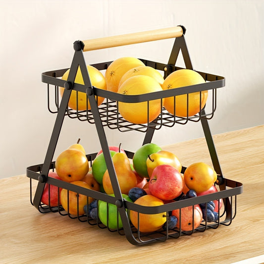 Double Layer Fruit Basket