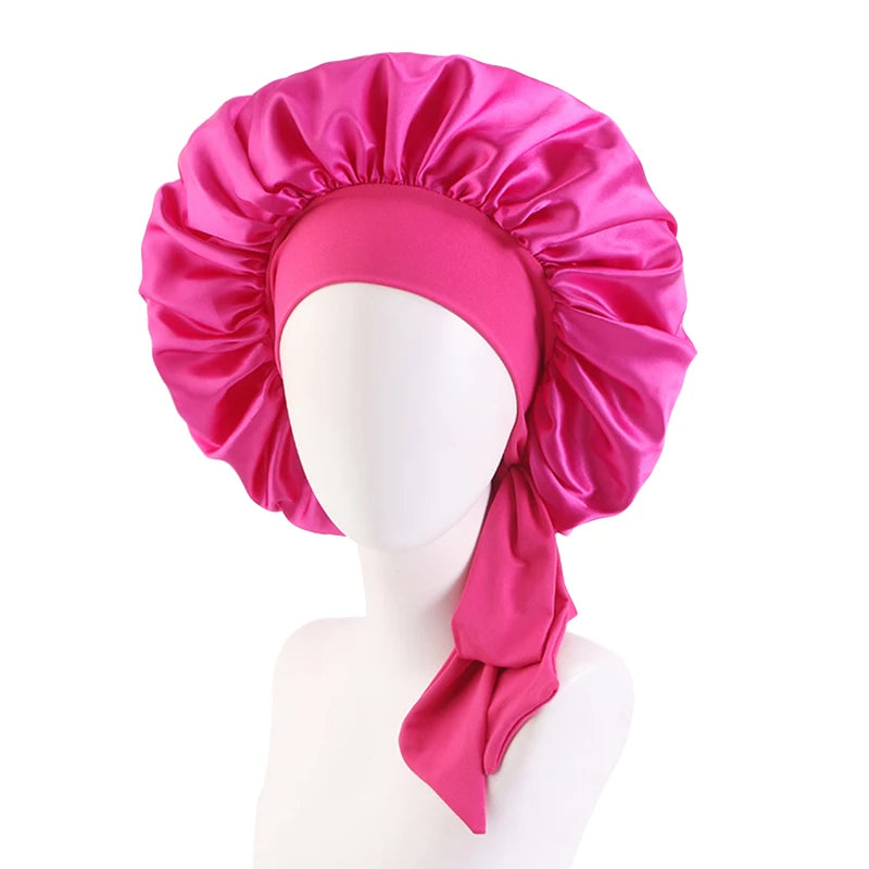 Adjustable Satin Bonnet for Women