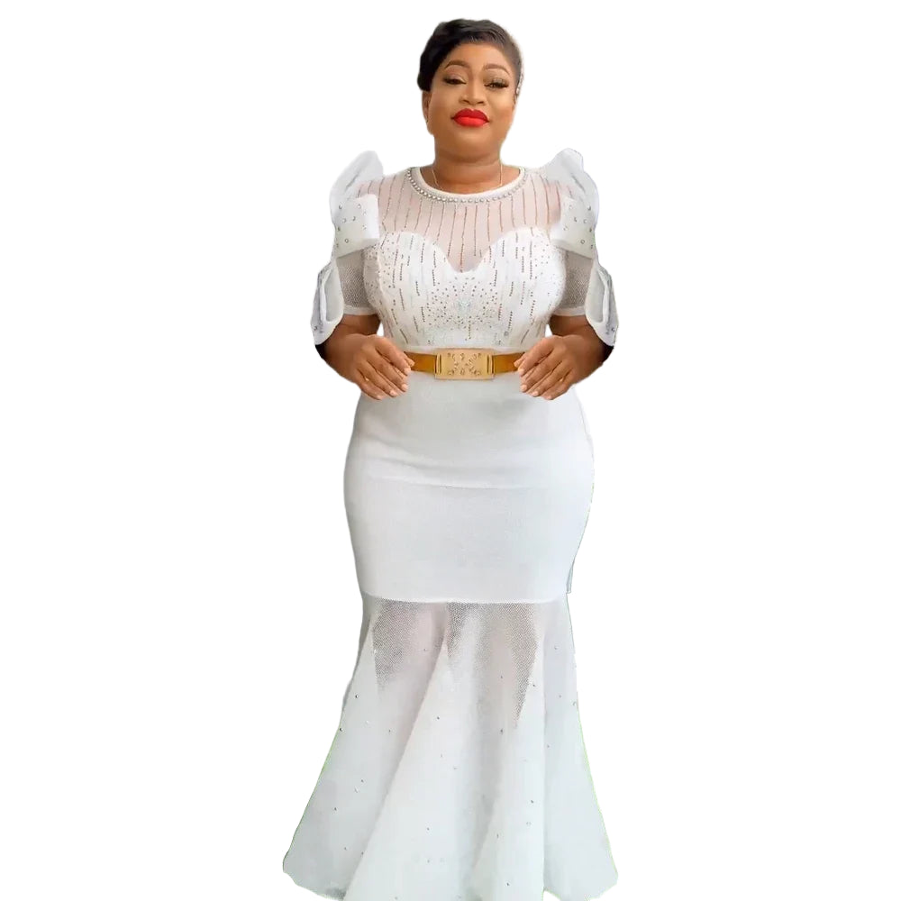 Plus Size Ankara Dashiki Wedding Dress
