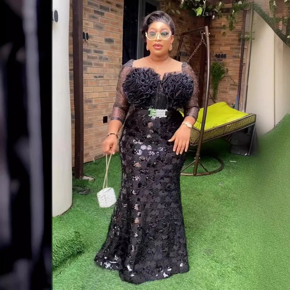 Elegant African Evening Dress for Women