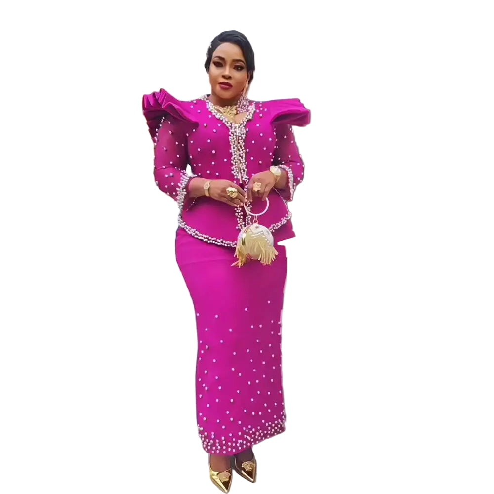 Elegant African Women's Dress Suit