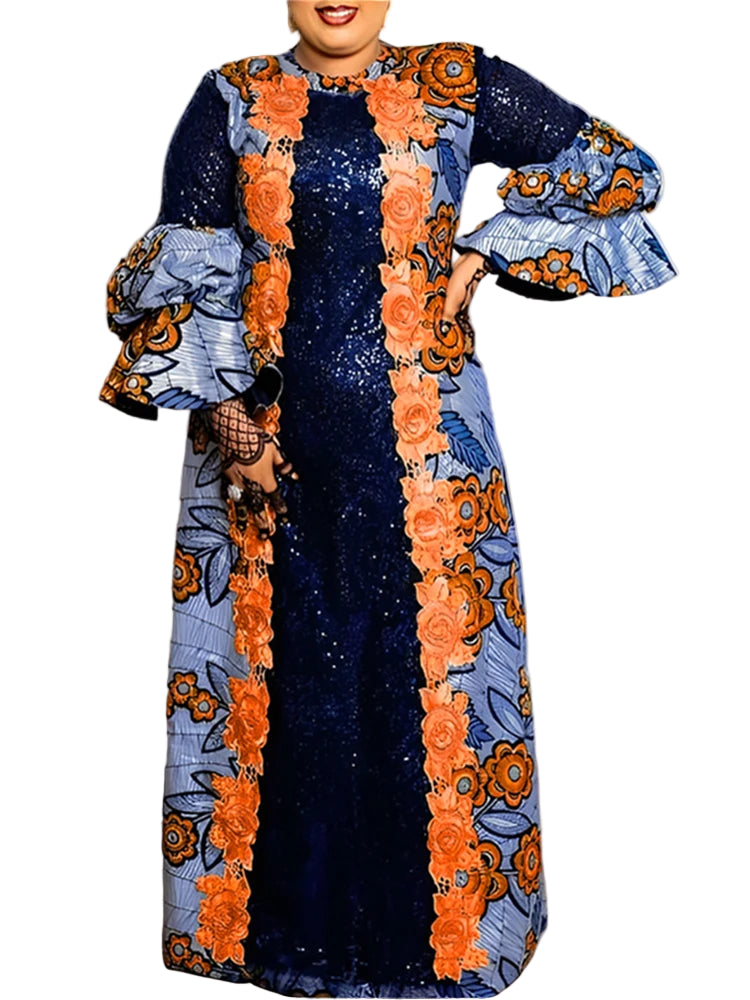 Women Casual Flared Maxi Dress