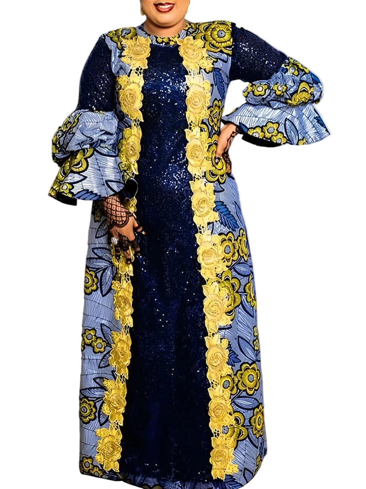 Women Casual Flared Maxi Dress