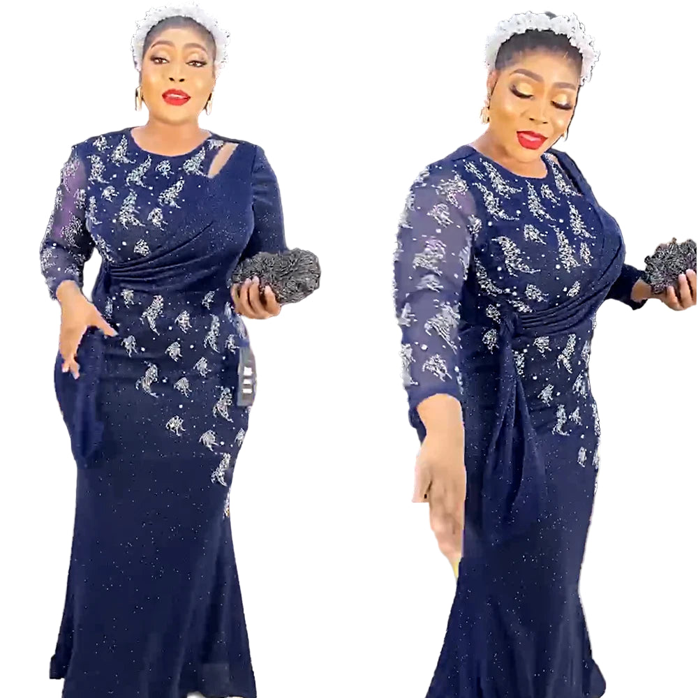Plus Size African Party Long Dress