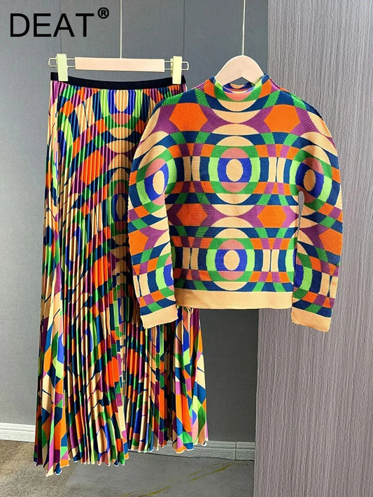 Elegant Pleated 2-Piece Set for women