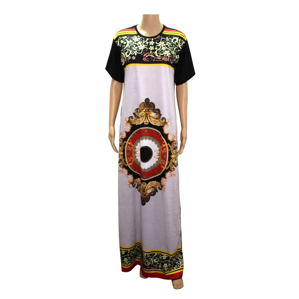 Elegant Sun Print Maxi Dresses for Women