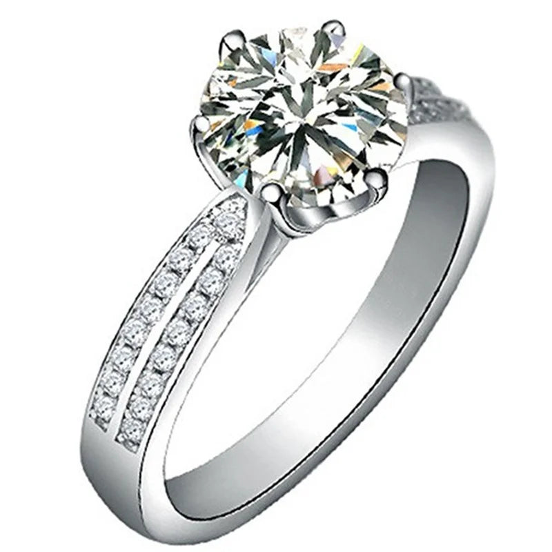 Luxury Moissanite Engagement Ring for Women