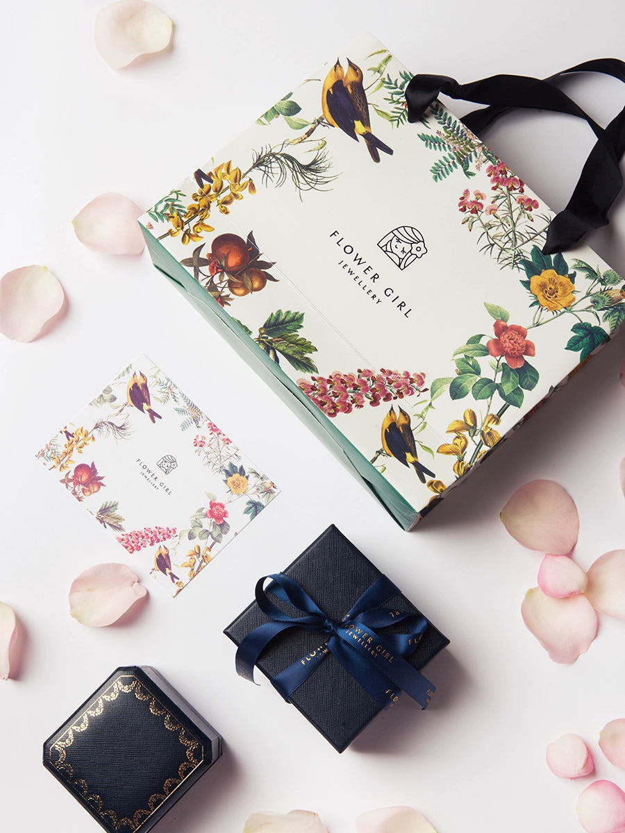 Girls Flower Oval Platinum Ring