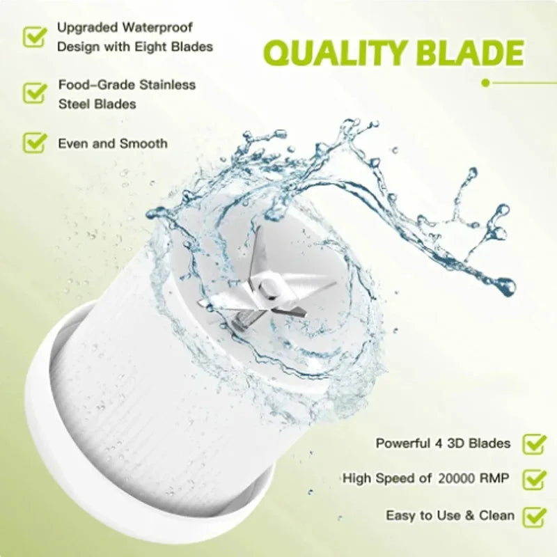 Portable Rechargeable Electric Juicer Blender