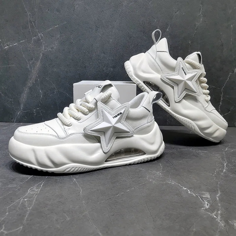 Men's Chunky Leather Sneakers