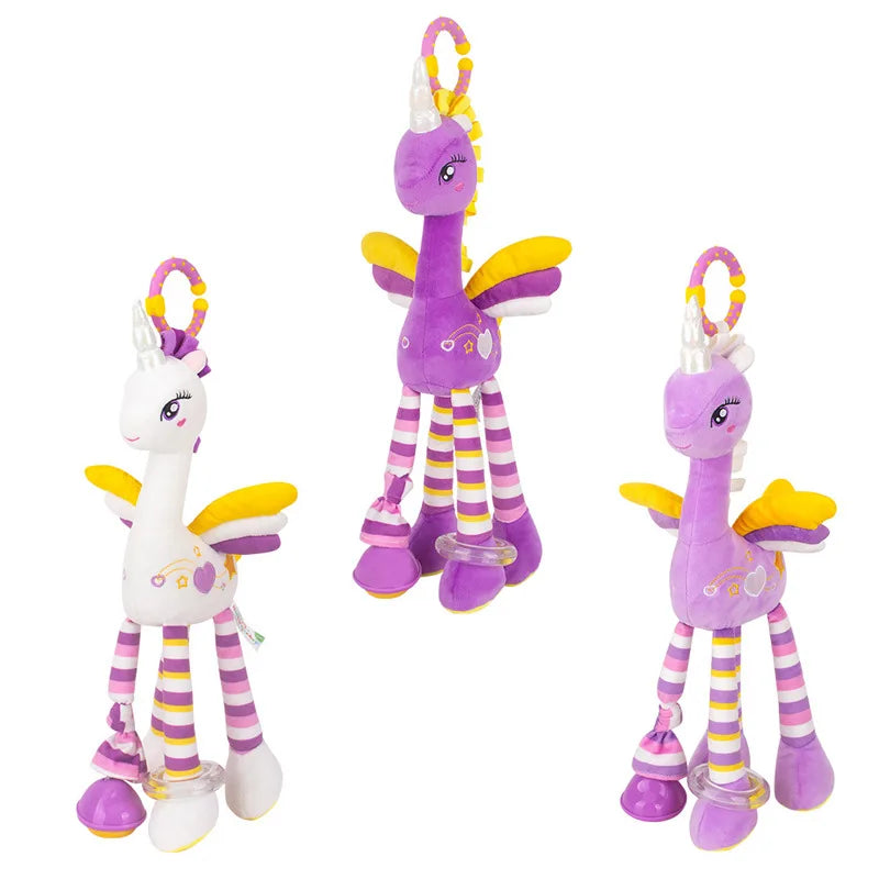 Elephant Plush Lovey Rattle Toy