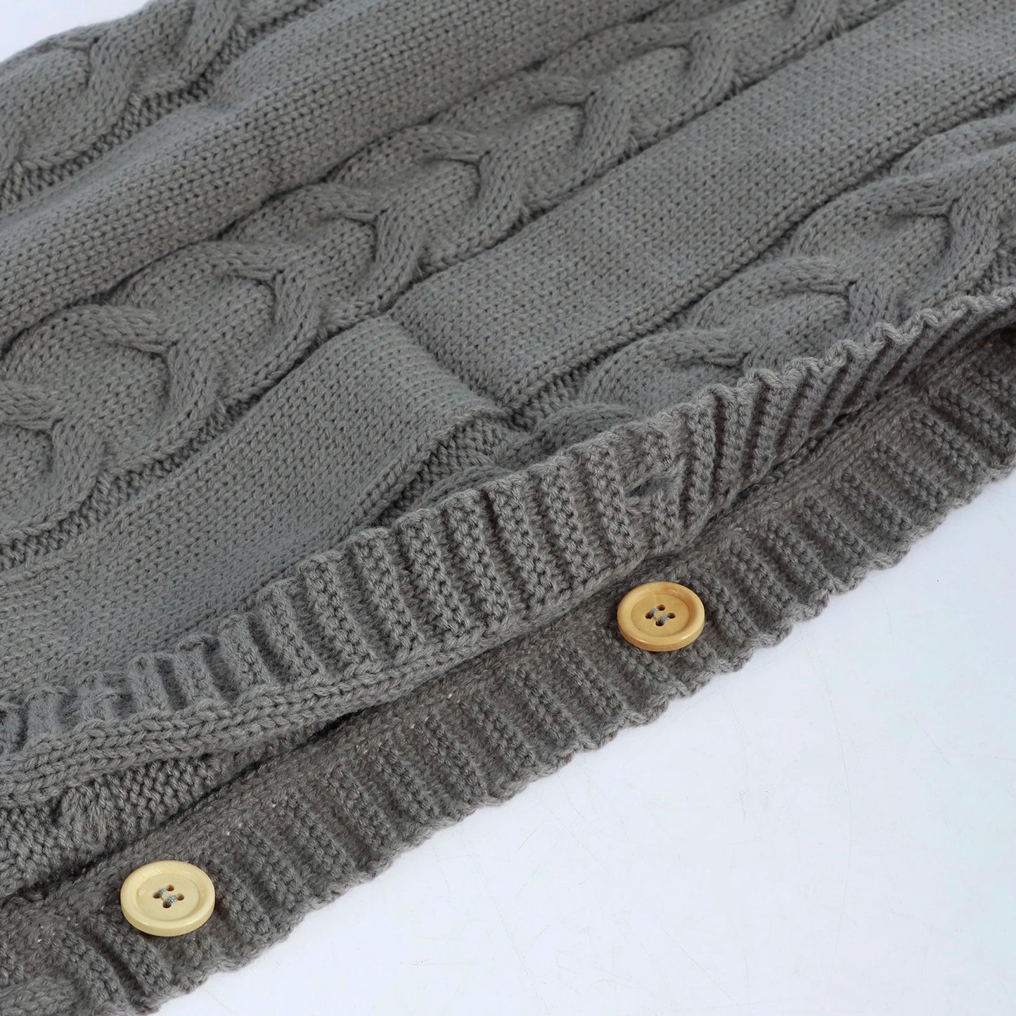 Newborn Baby Knit Swaddle Blanket Wrap Bag