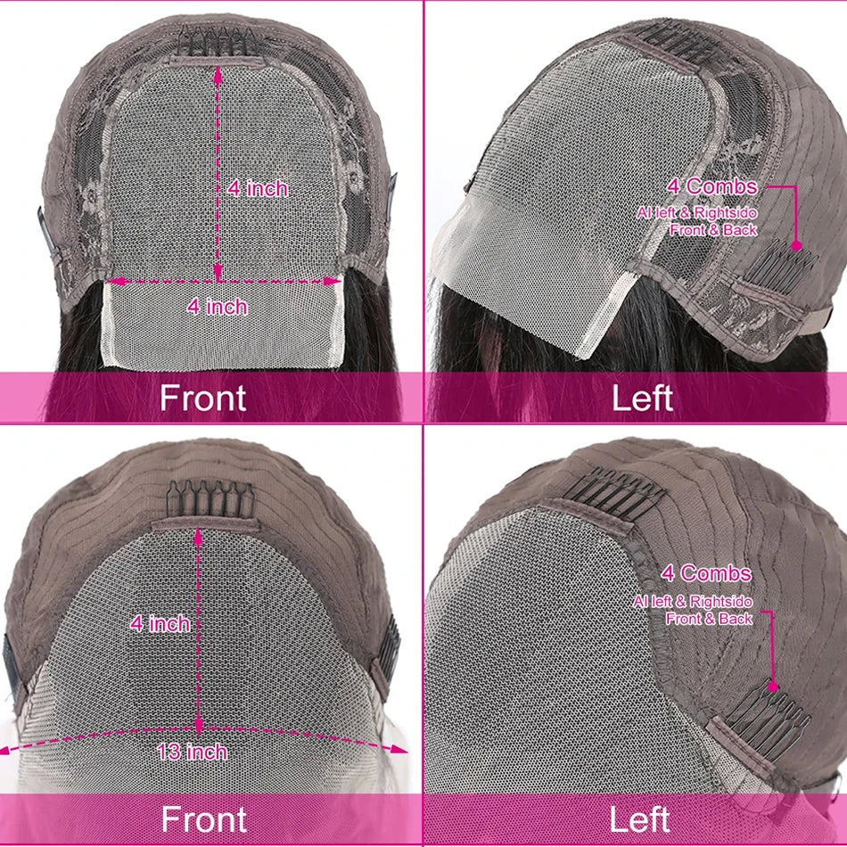 Straight Bob Human Hair Wig-Lace Closure