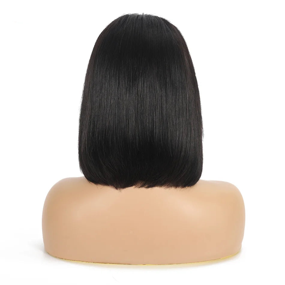Straight Human Hair Bob – 13x4 Lace Front Wig