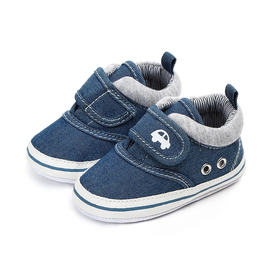 Baby Boys Soft Sole Canvas Sneakers