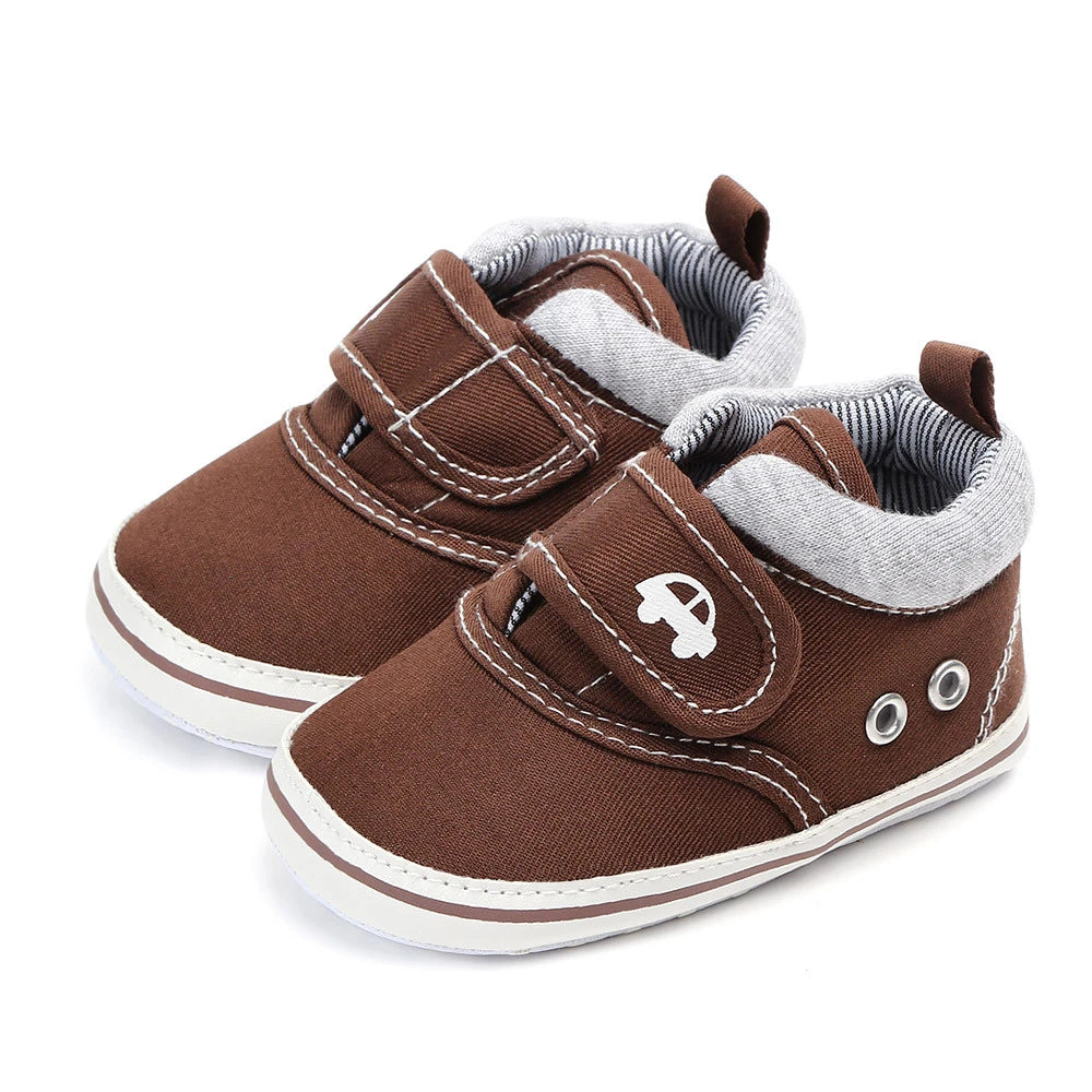 Baby Boys Soft Sole Canvas Sneakers