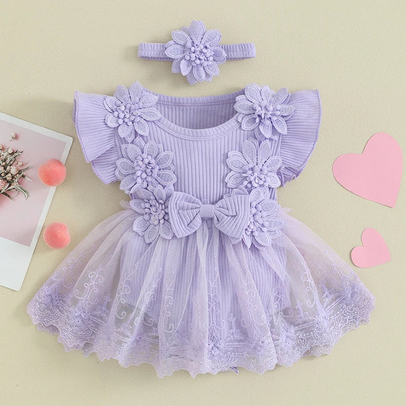 Newborn Baby Girl Romper Dress