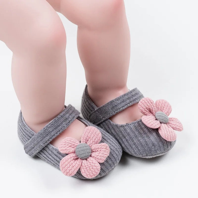 Anti-slip First Walking Baby Girls Shoes 0-12M