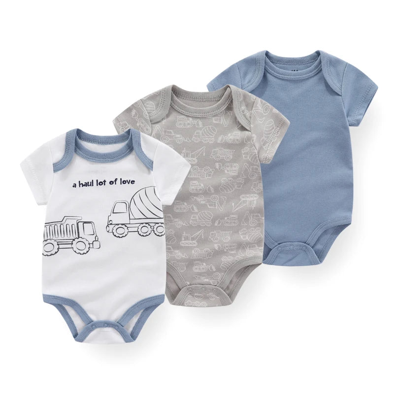 Unisex Baby Bodysuits three-piece