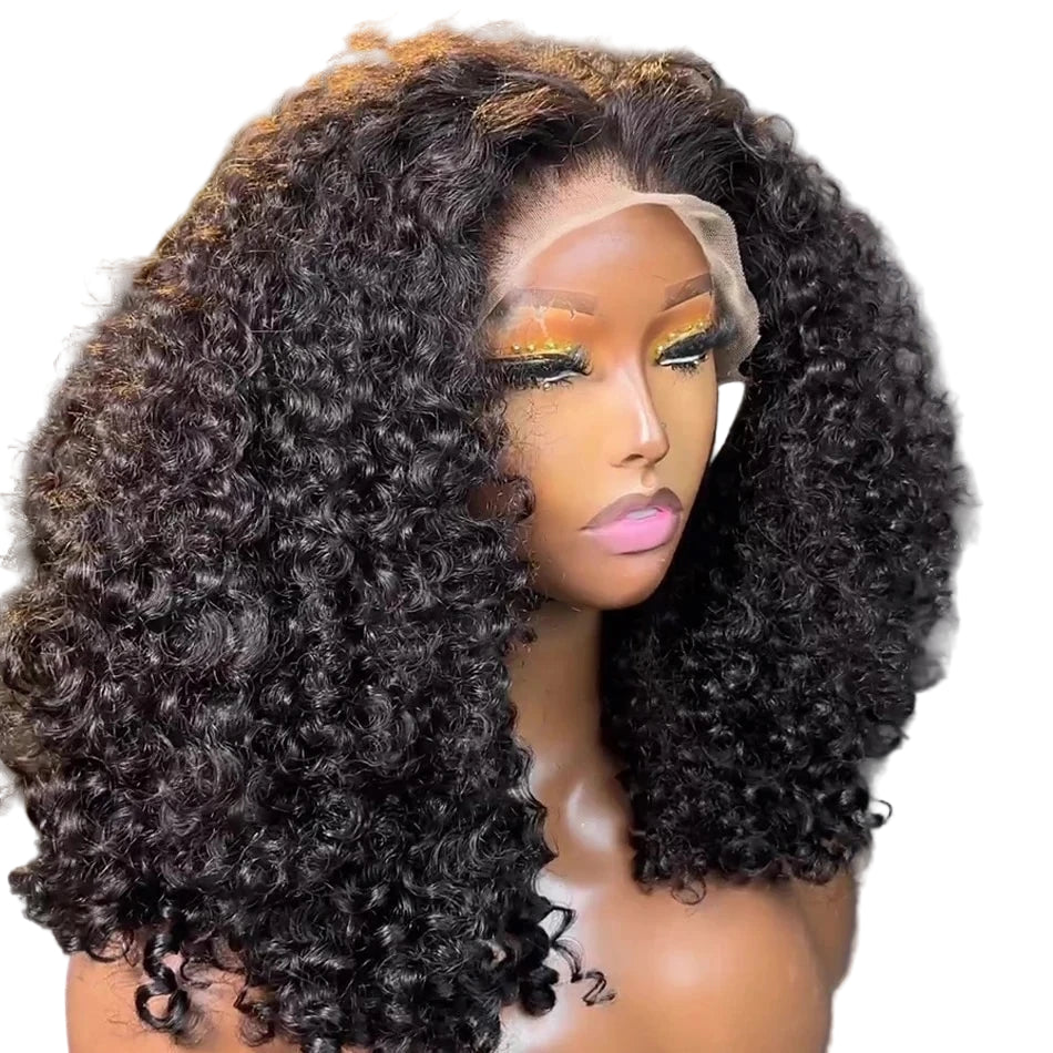 Jerry Curly Short Bob Wig– 13x4 Water Wave Human Hair