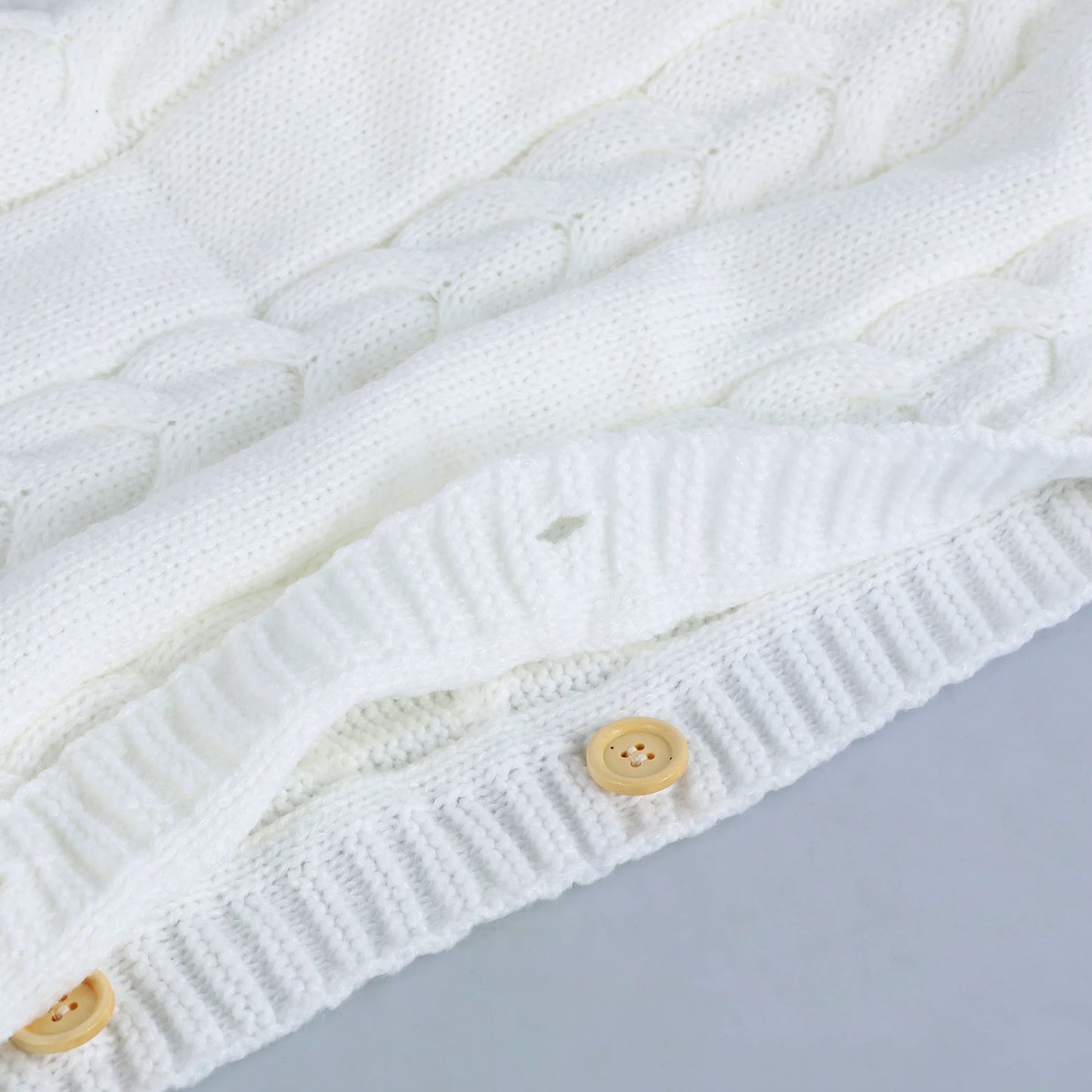 Newborn Baby Knit Swaddle Blanket Wrap Bag