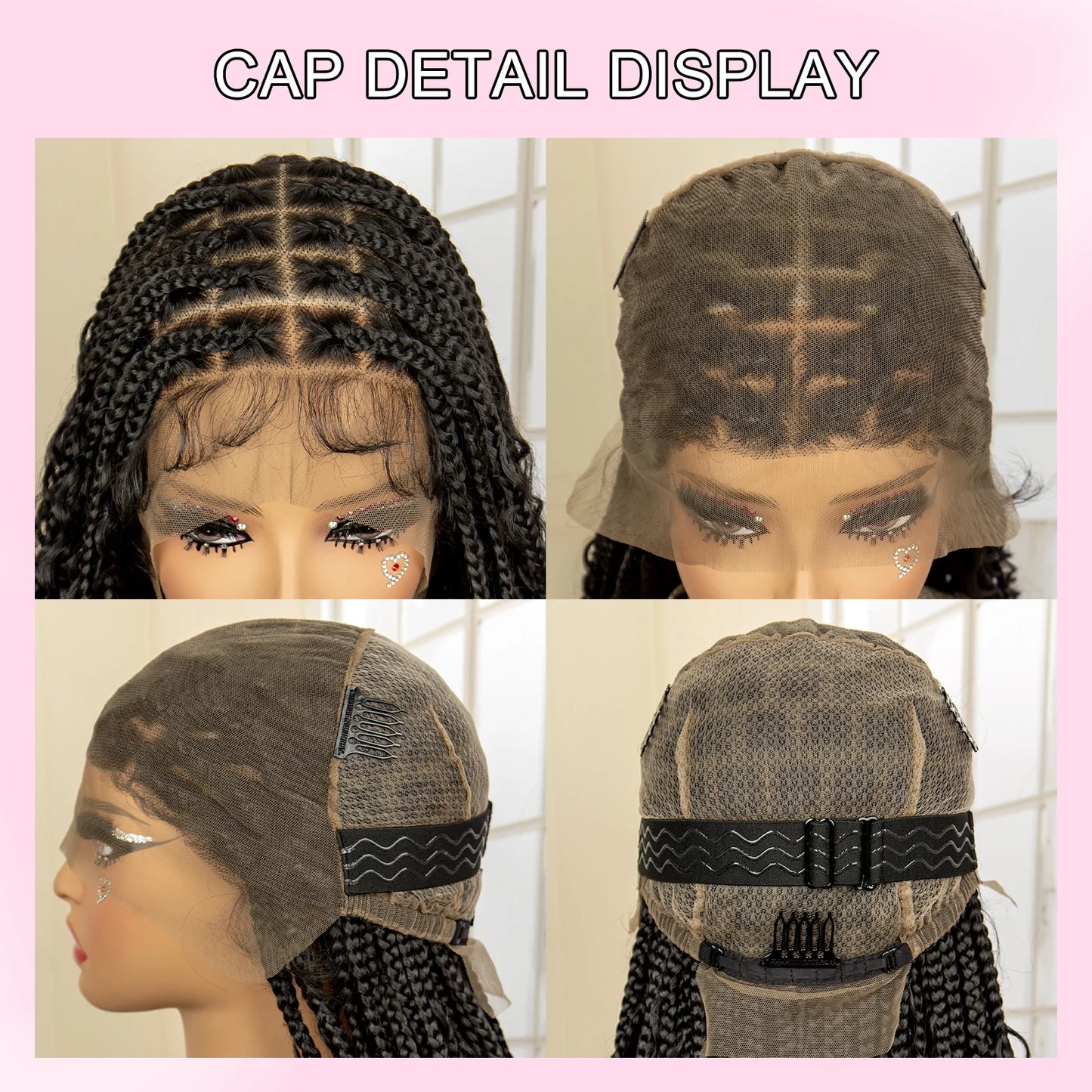 Long 36" Knotless Box Braided Wig with Curls