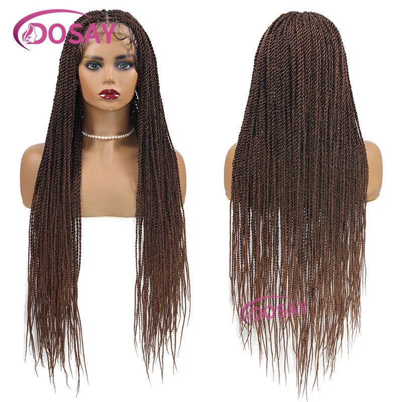 Twist Box Braided Lace Front Wig for Black Women