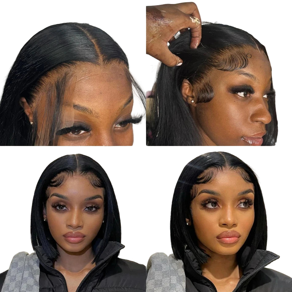 13x4 Straight Lace Frontal Bob Wig