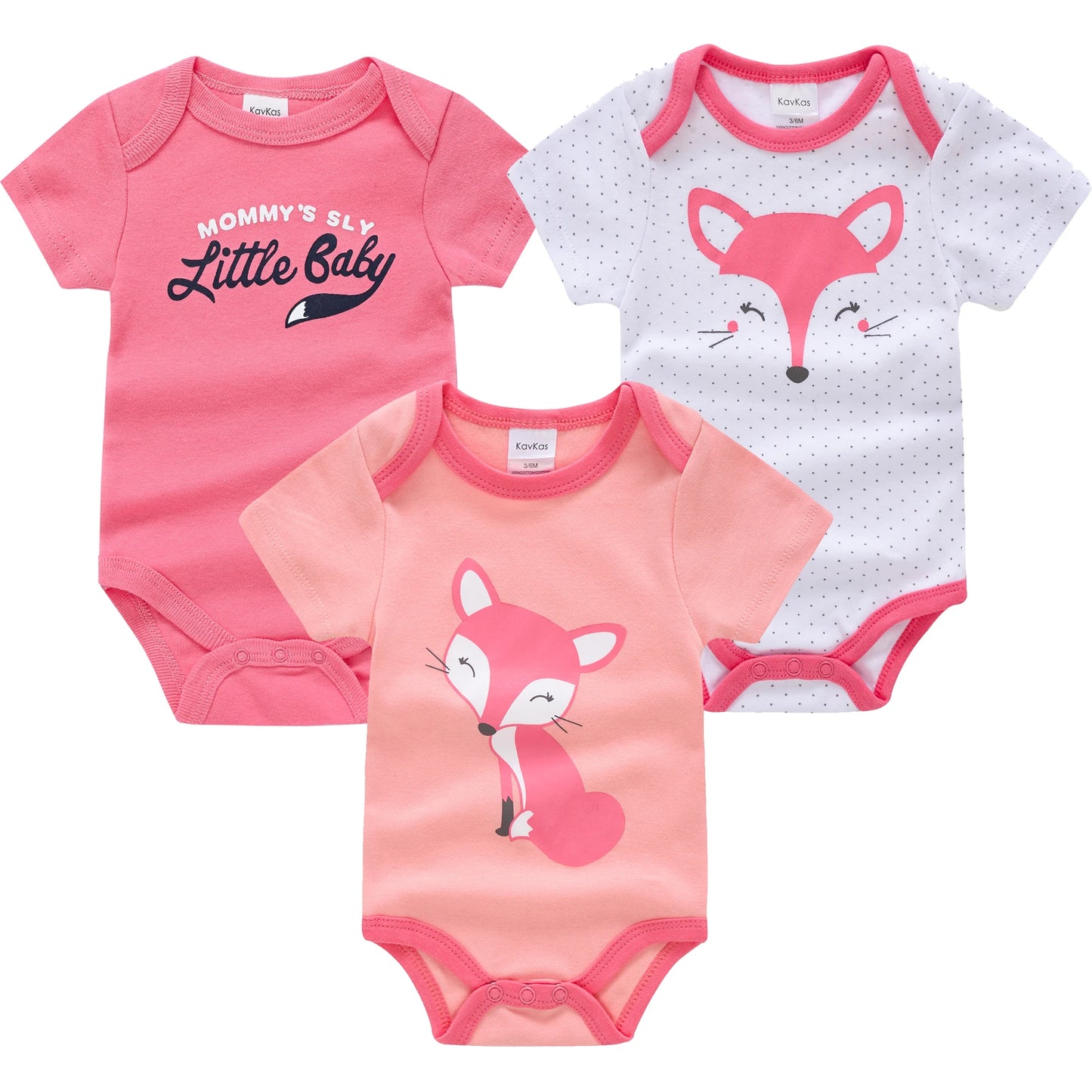 Baby Bodysuit Set 0-12 Months