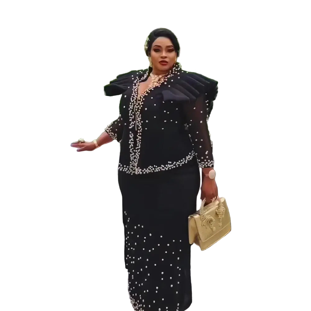Elegant African Women's Dress Suit