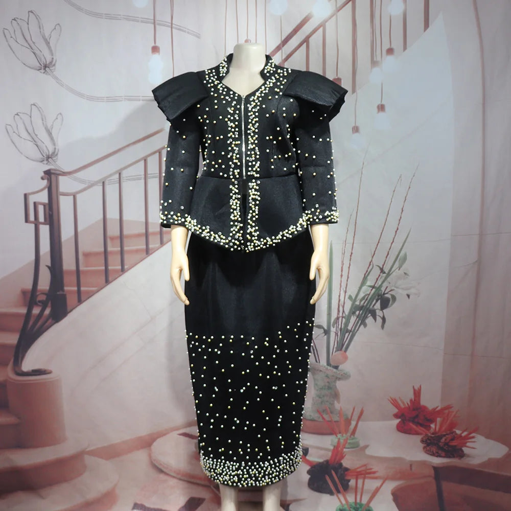 Elegant African Women's Dress Suit