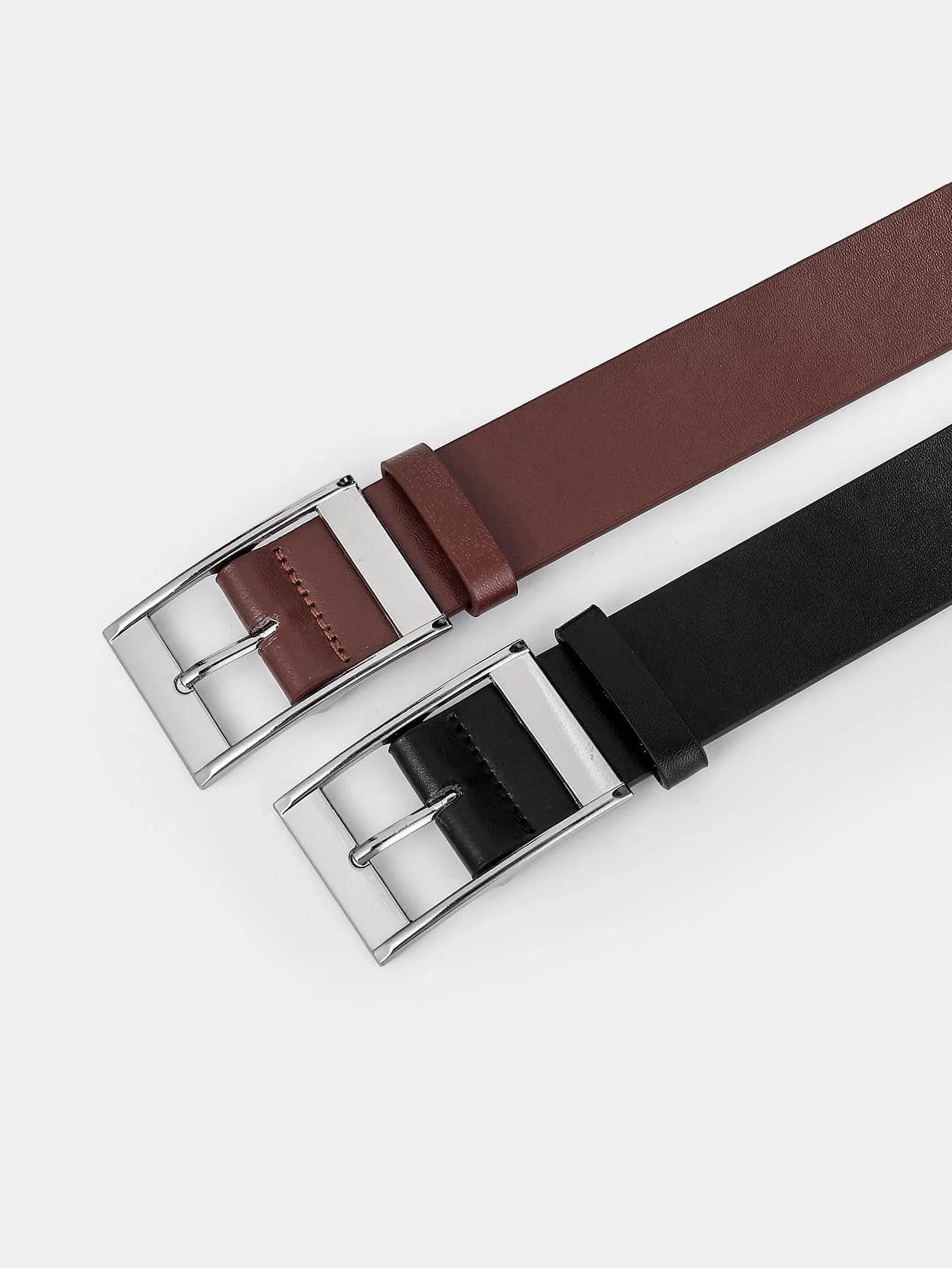 Men's Faux Leather Pin Buckle Belt