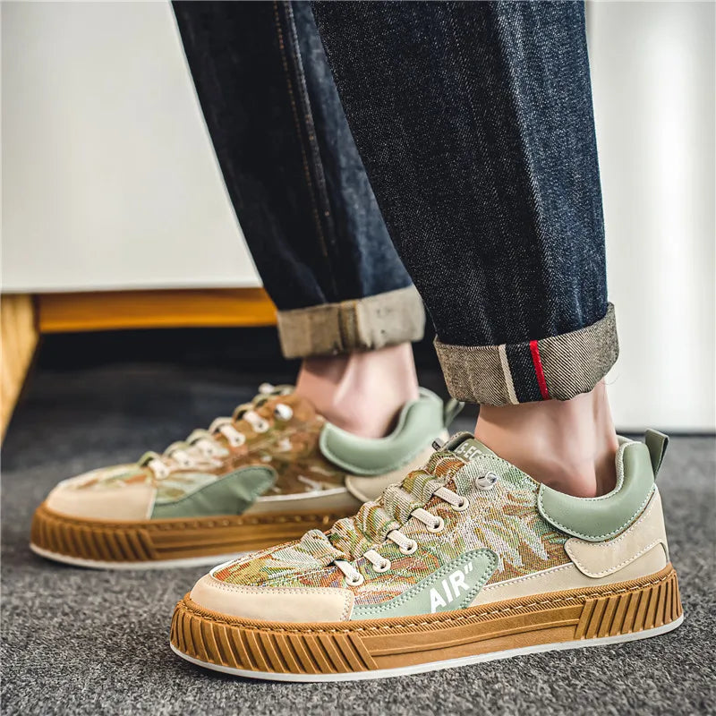 Men’s Leather Running Sneakers