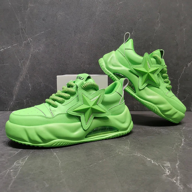 Men's Chunky Leather Sneakers